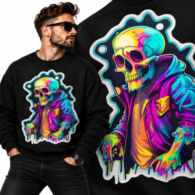BLUZA HORROR SKULL ONE 2